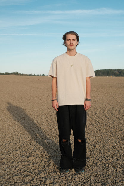 Beige Puffprint T-shirt