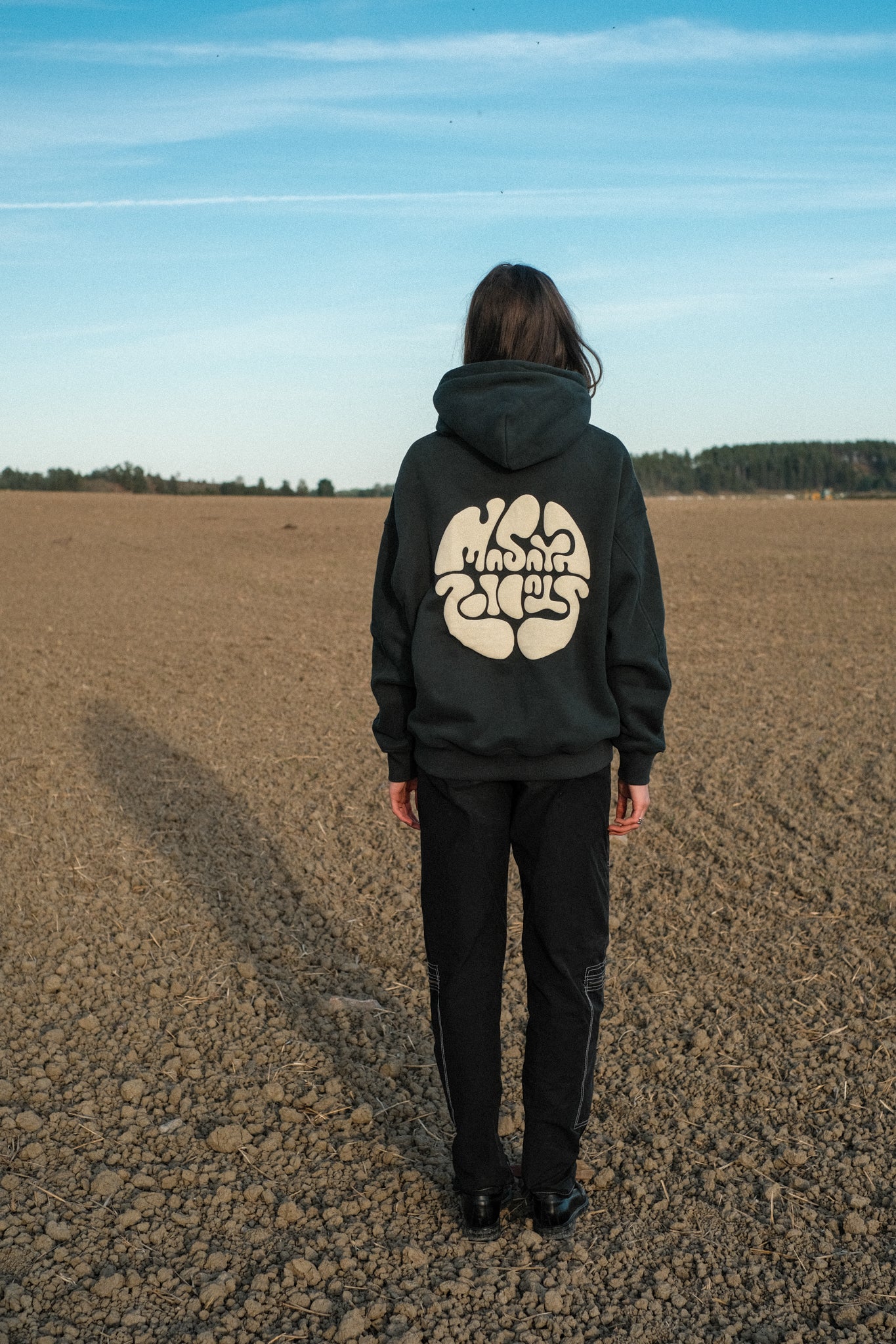 Green Puffprint Hoodie