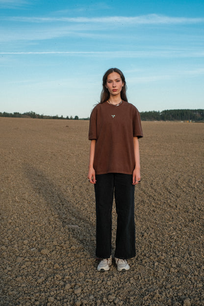 Brown Puffprint T-shirt