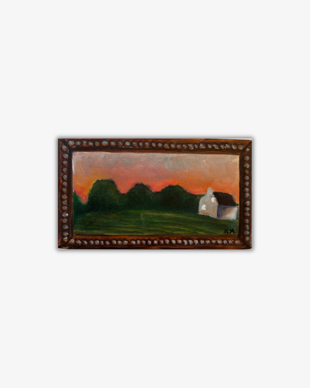 England - Original Trompe-l'oeil Oil Painting