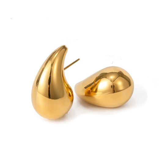 FAUCARIA - CHUNKY GOLD EARRINGS