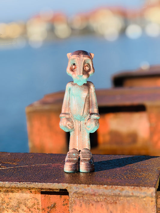 Faux Copper Goldie Sculpture