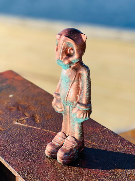 Faux Copper Goldie Sculpture