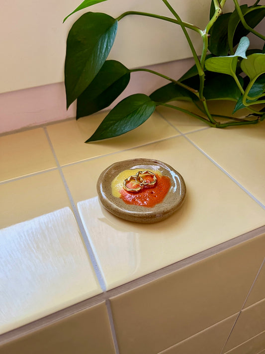 Mini plate - Yellow and orange