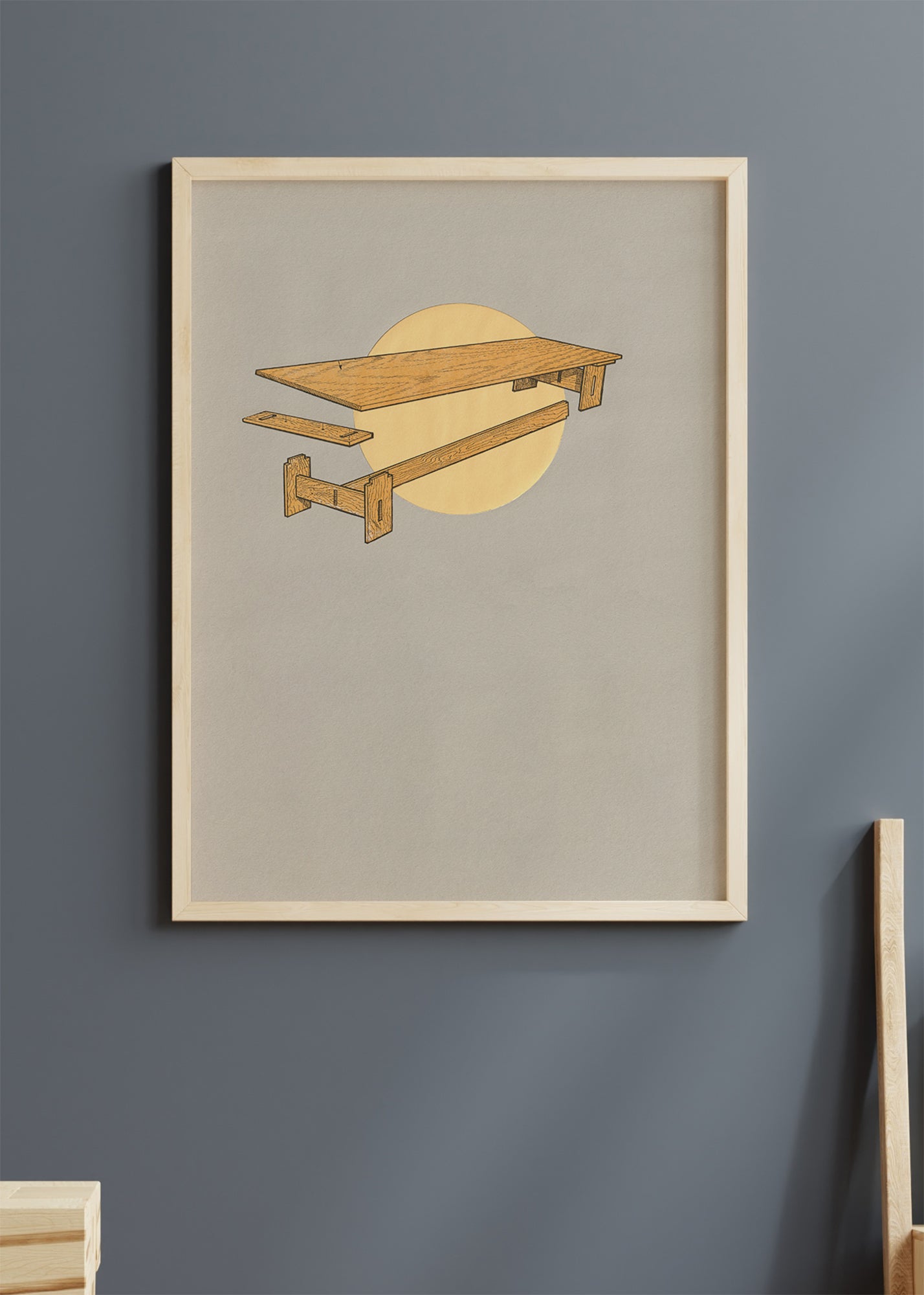 Bench floating - Poster