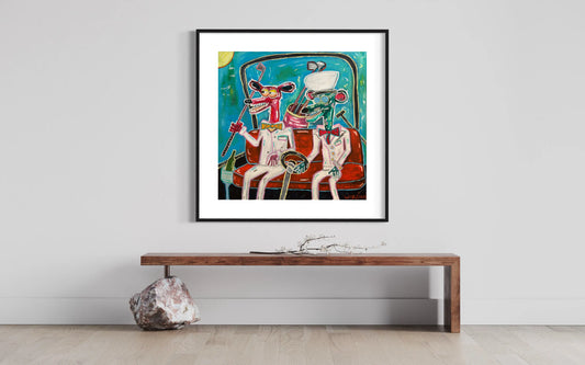 Golfers Fine Art Print - Signed and numbered