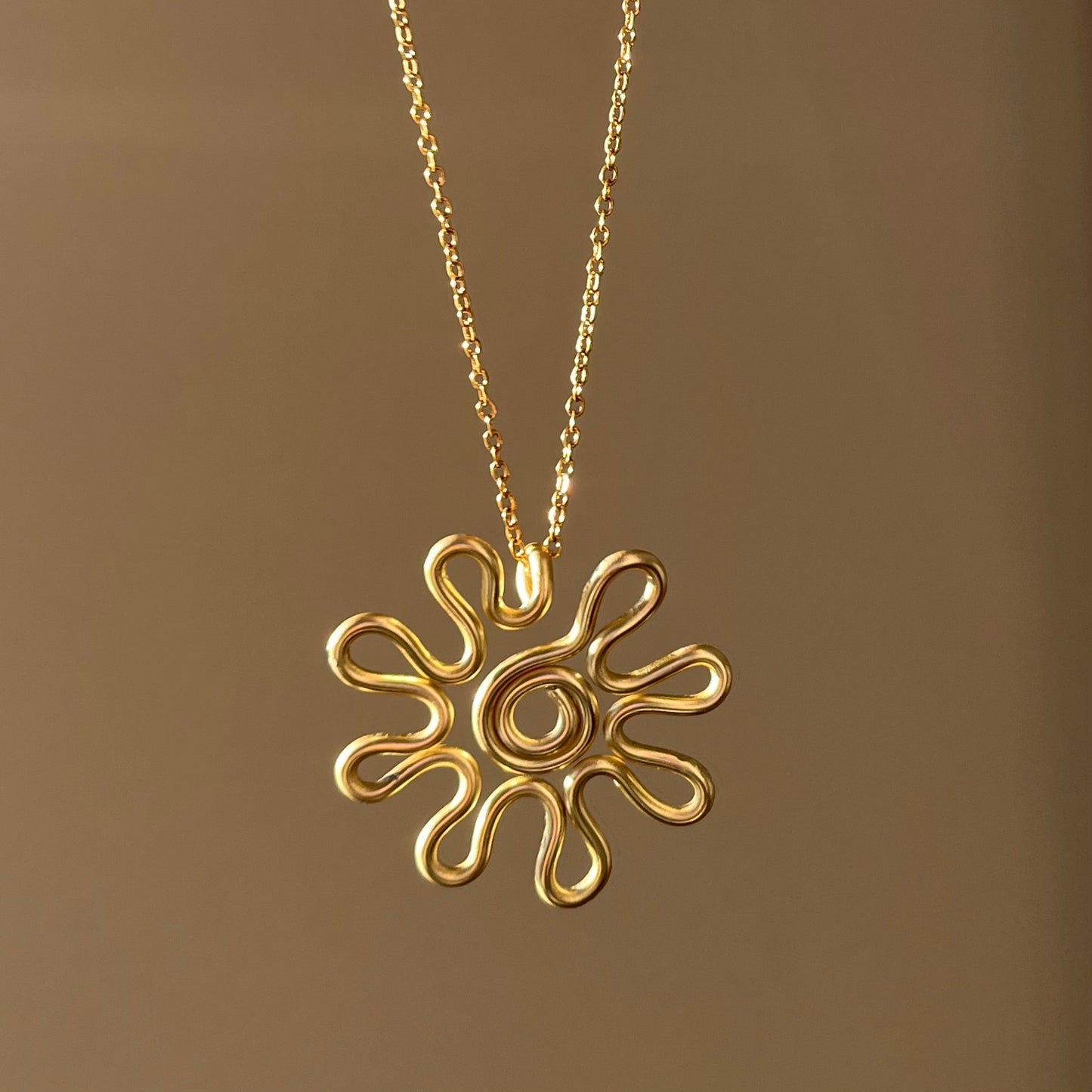 Necklace, Sun - Gold