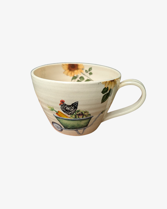 Harvest cup with Sunflowers