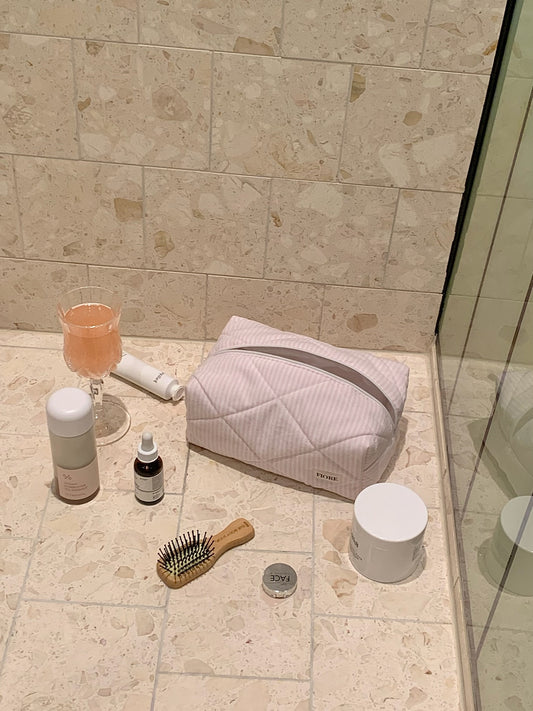 Upcycled makeup bag - Venice