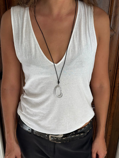 GRASSE - Silver Swirl Necklace