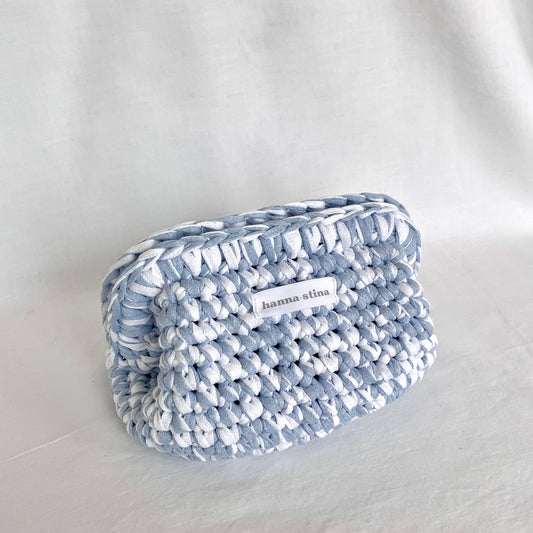 Ester Makeup bag Blue/white