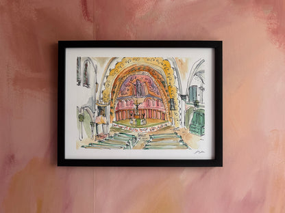 Went To Church Print
