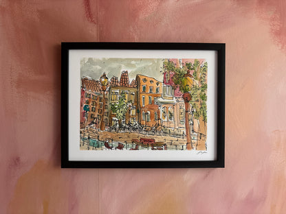 On The Streets Of Amsterdam Print