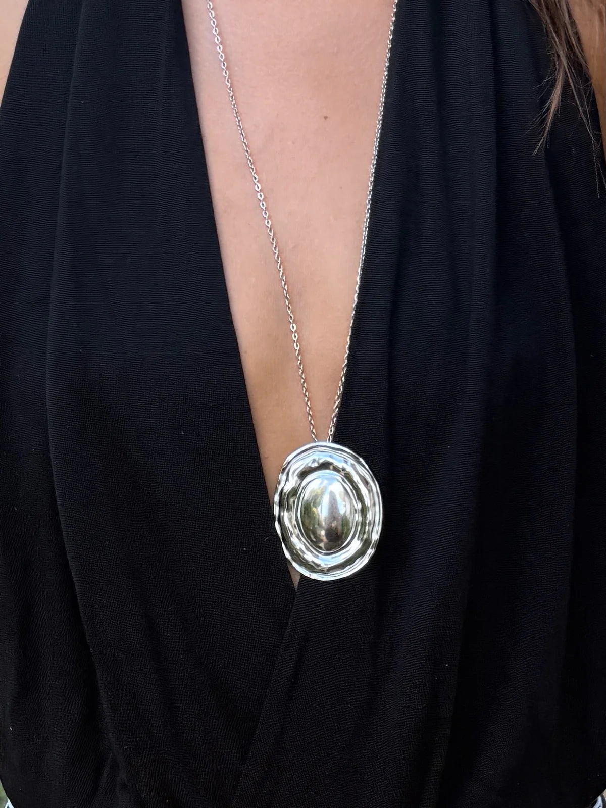 CANNES - Long silver Necklace