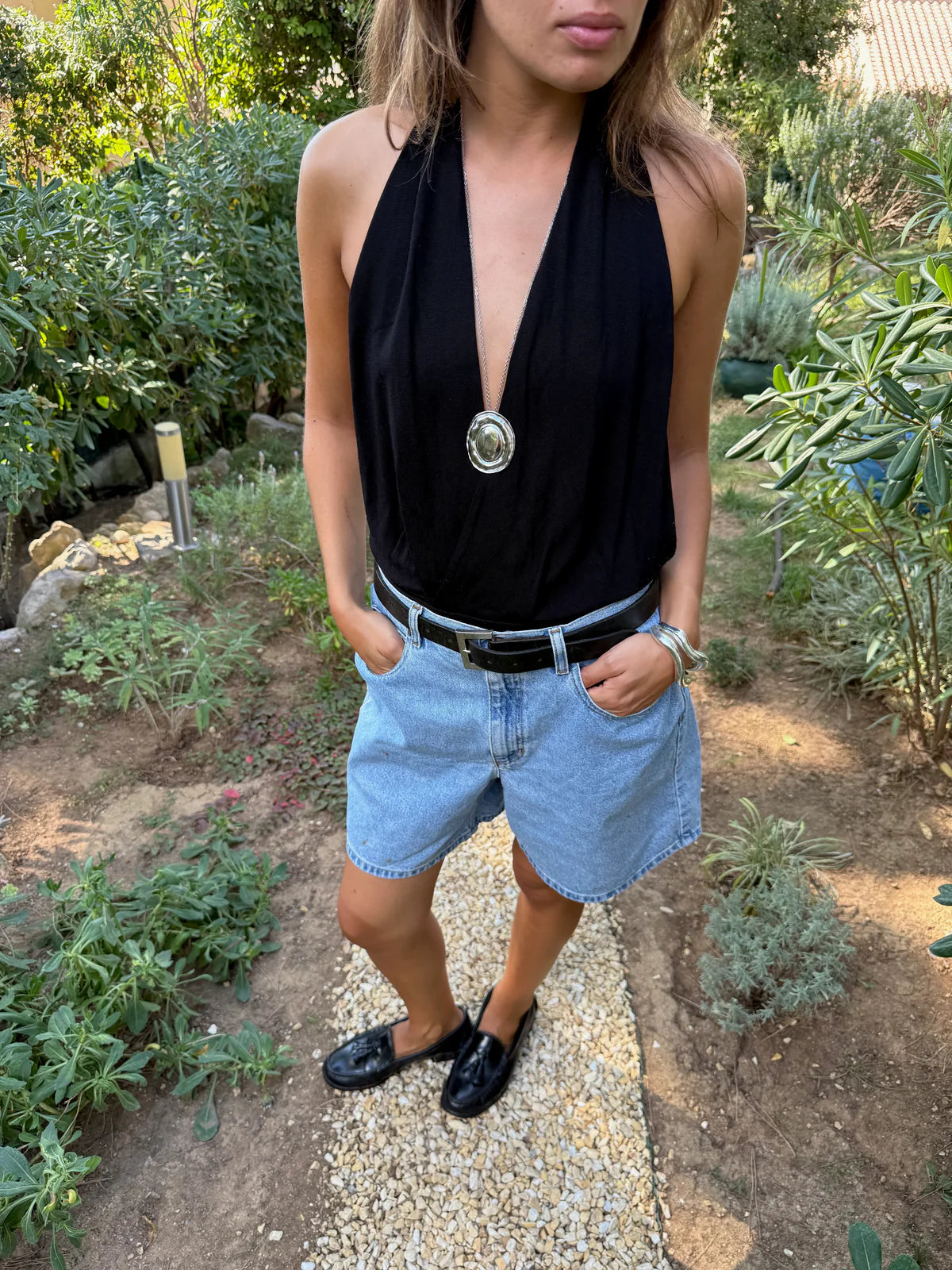 CANNES - Long silver Necklace