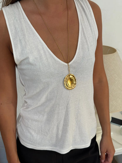 CANNES - Long Gold Necklace