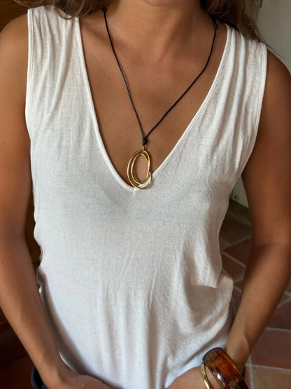 GRASSE - Gold Swirl Necklace