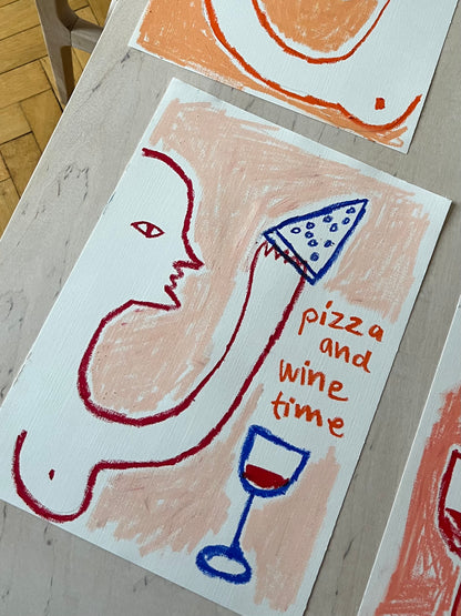 Pizza and wine time (Exclusive)