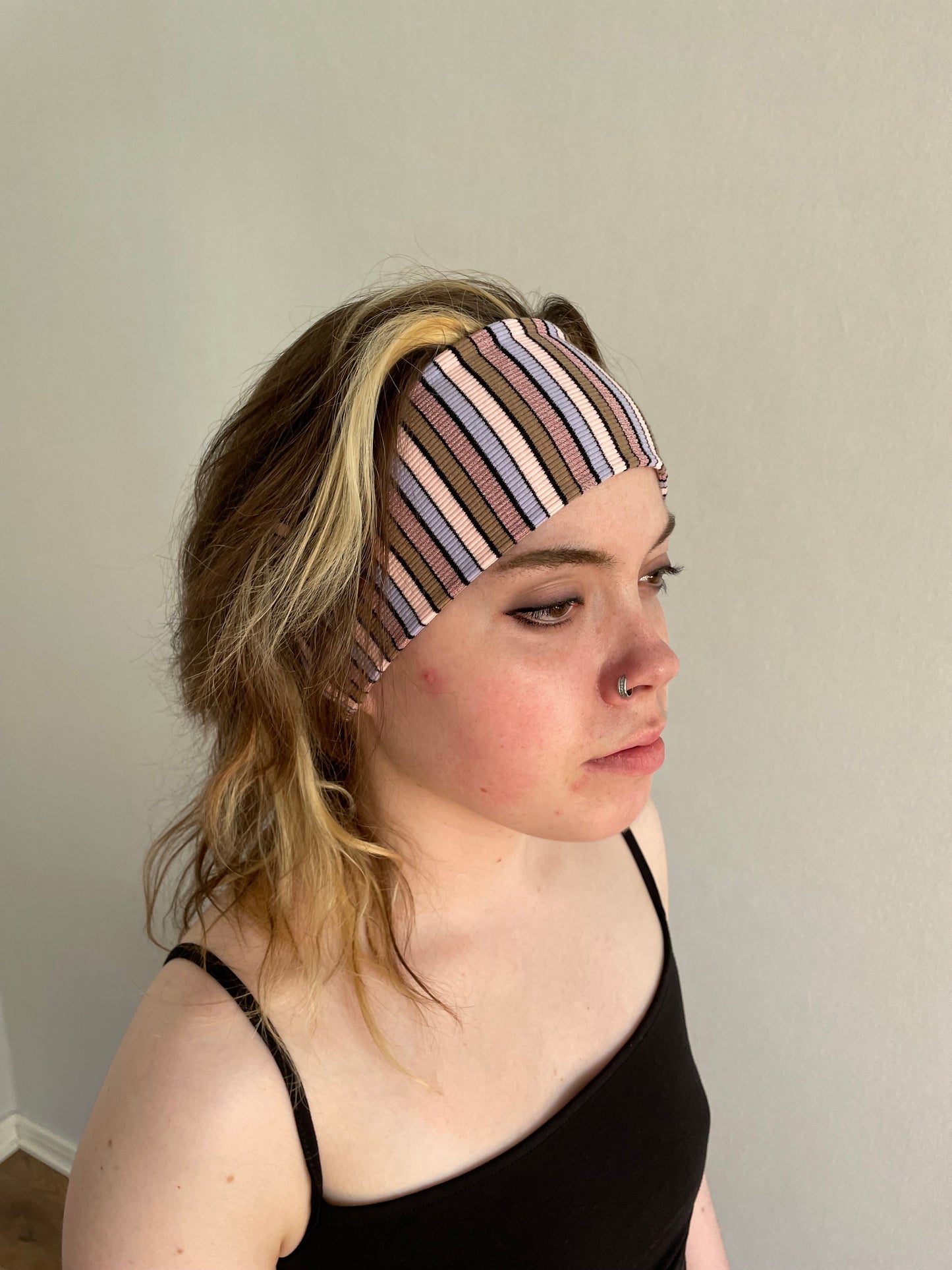 Striped Hairband - Pink