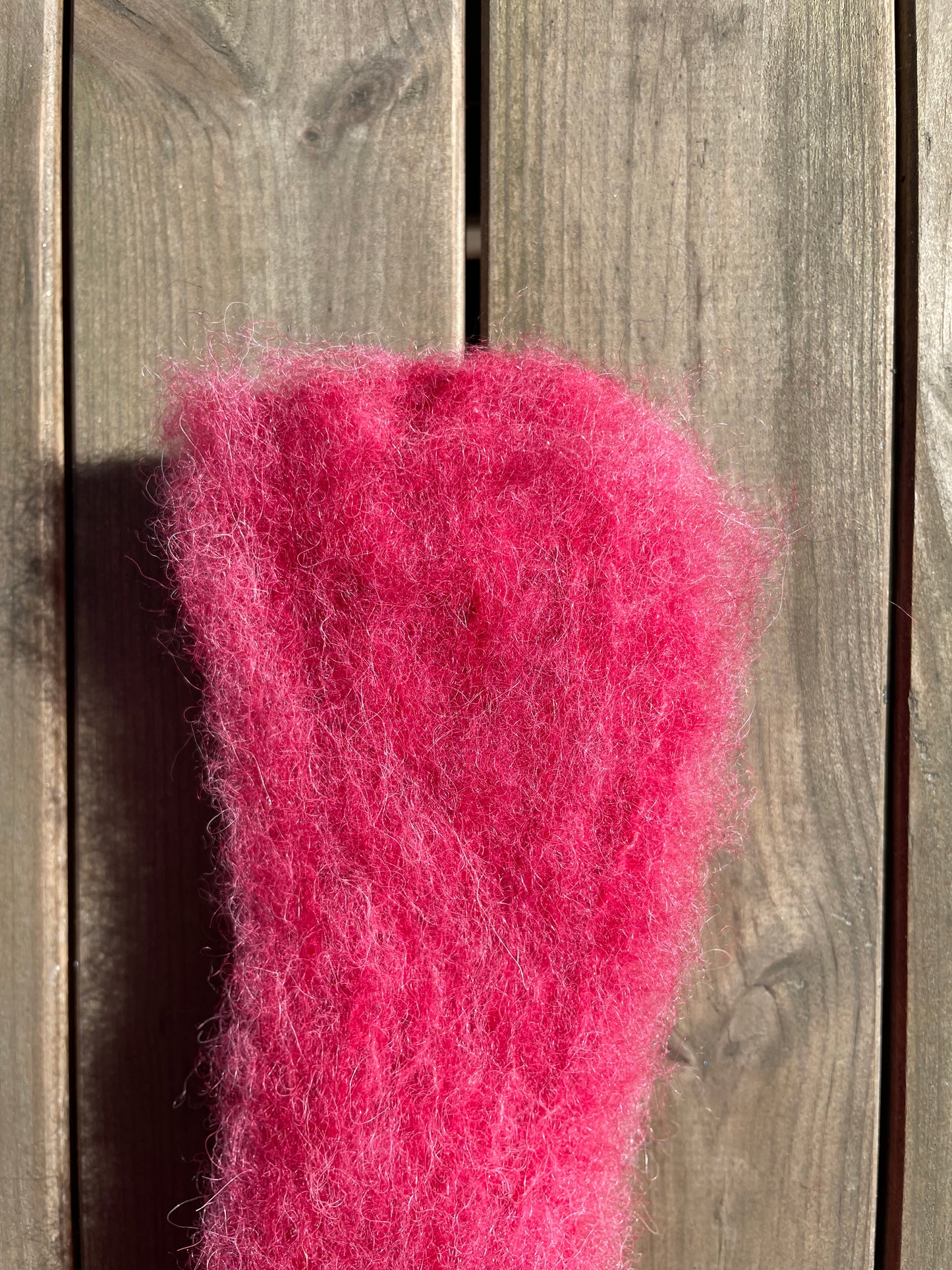 Wrist warmers - Pink & Red (long)