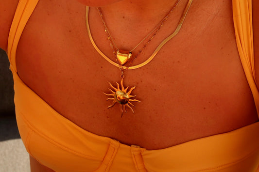 SHINE - GOLD SUN NECKLACE