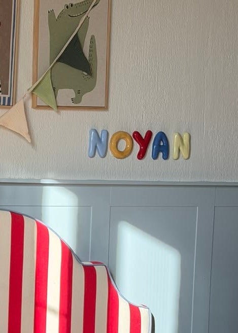 Handmade ceramic letters (Customizable)