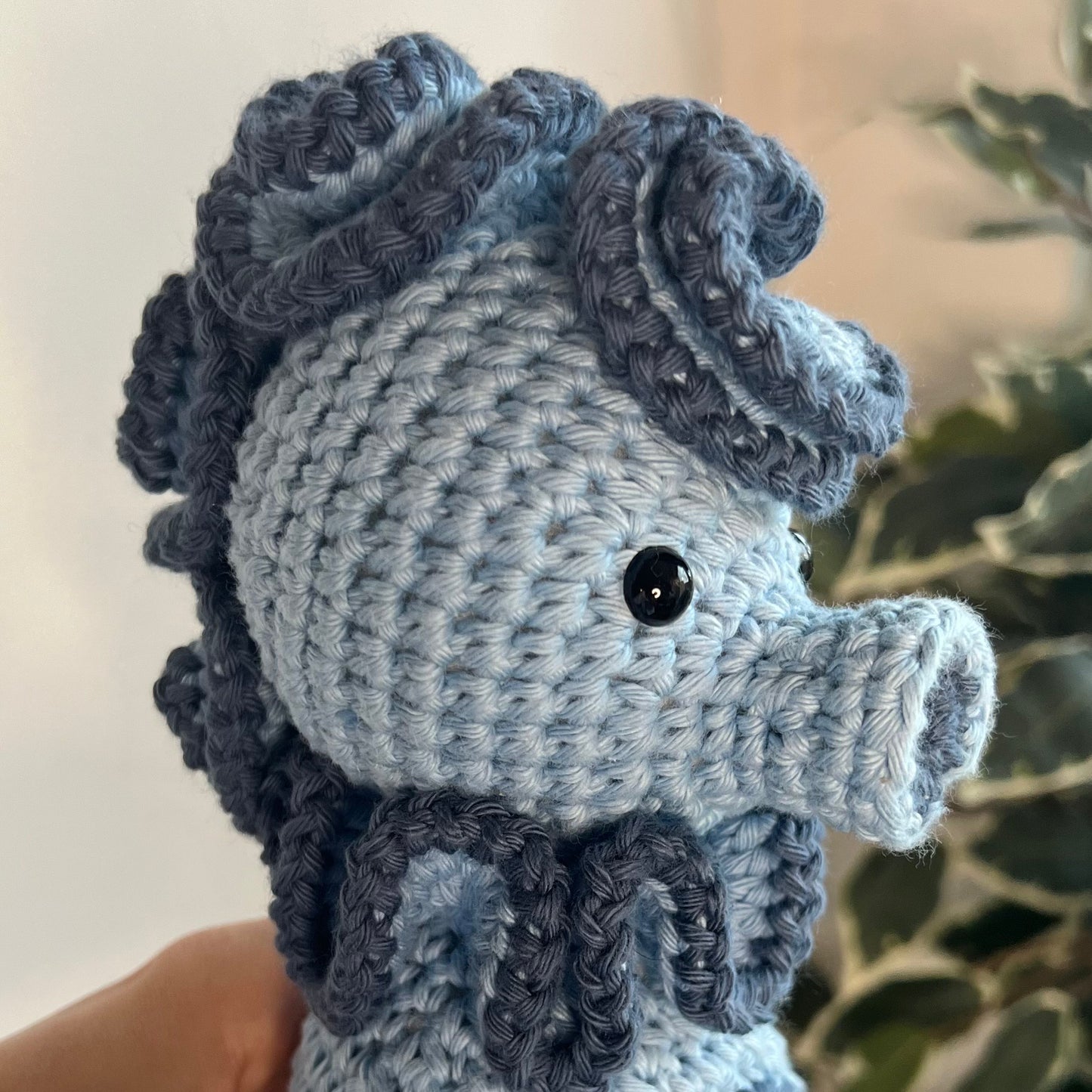 Crocheted Friend - Blue Sea horse