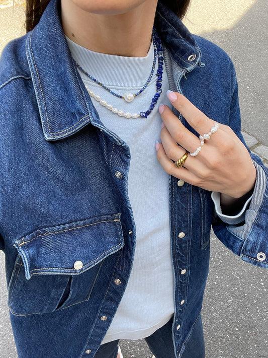 Crystal Blue Necklace