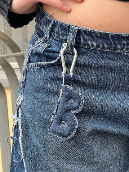 KEYCHAIN B - DARK DENIM