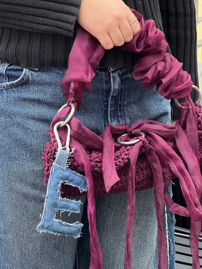 KEYCHAIN E - DENIM