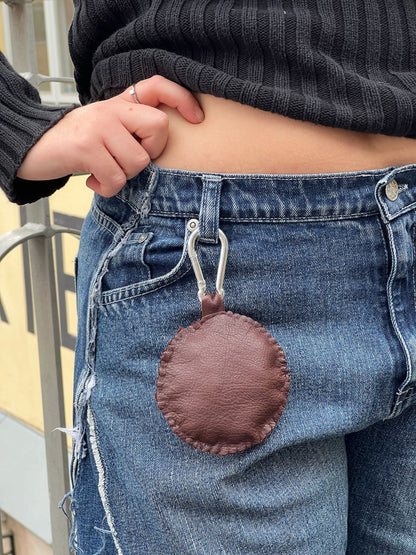 KEYCHAIN CIRCLE - LEATHER