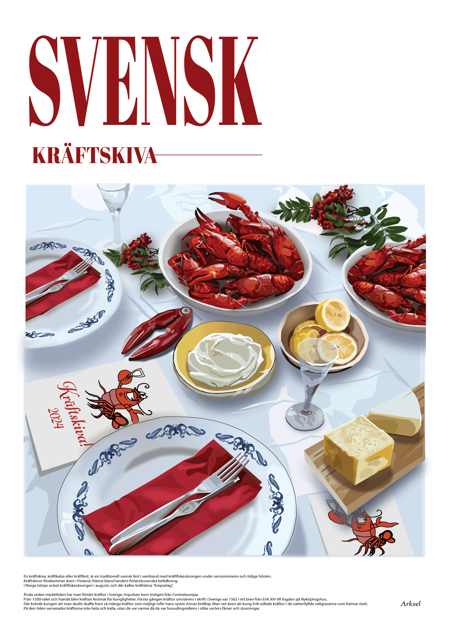 Kräftskiva Poster