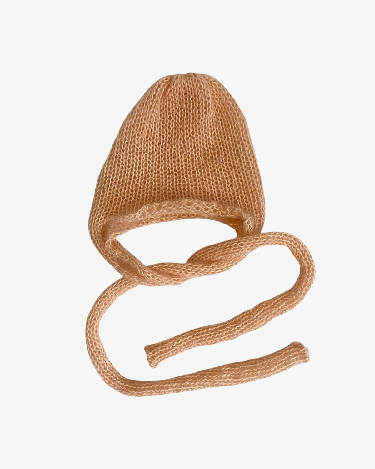 Knitted Bonnet - Peach