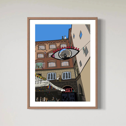 Huset - a party in the heart of copenhagen - poster