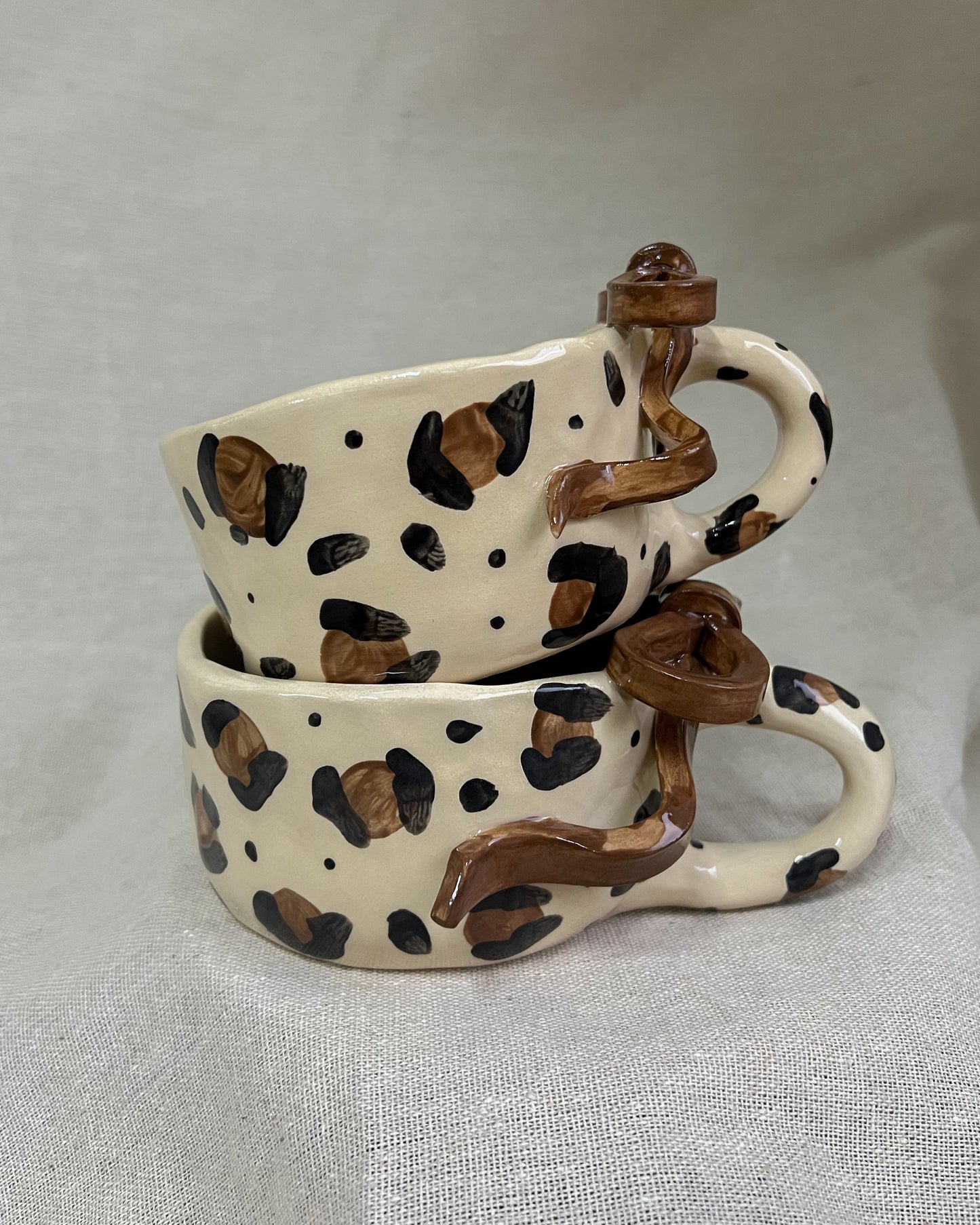 Leopard Rosett Mugg