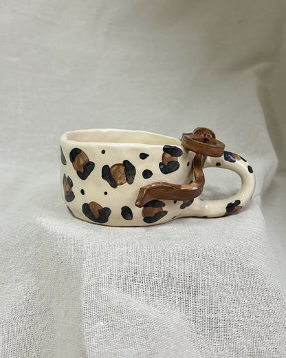 Leopard Rosett Mugg