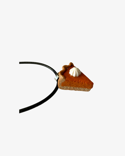 Miniature Pumpkin Pie Necklace