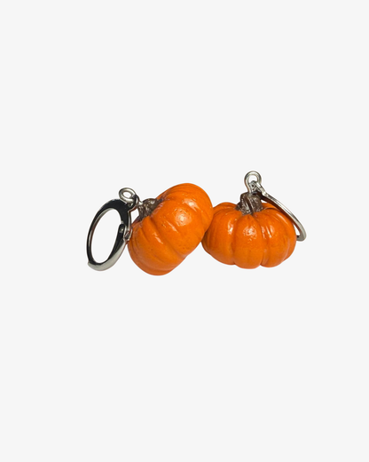 Miniature pumpkin earrings