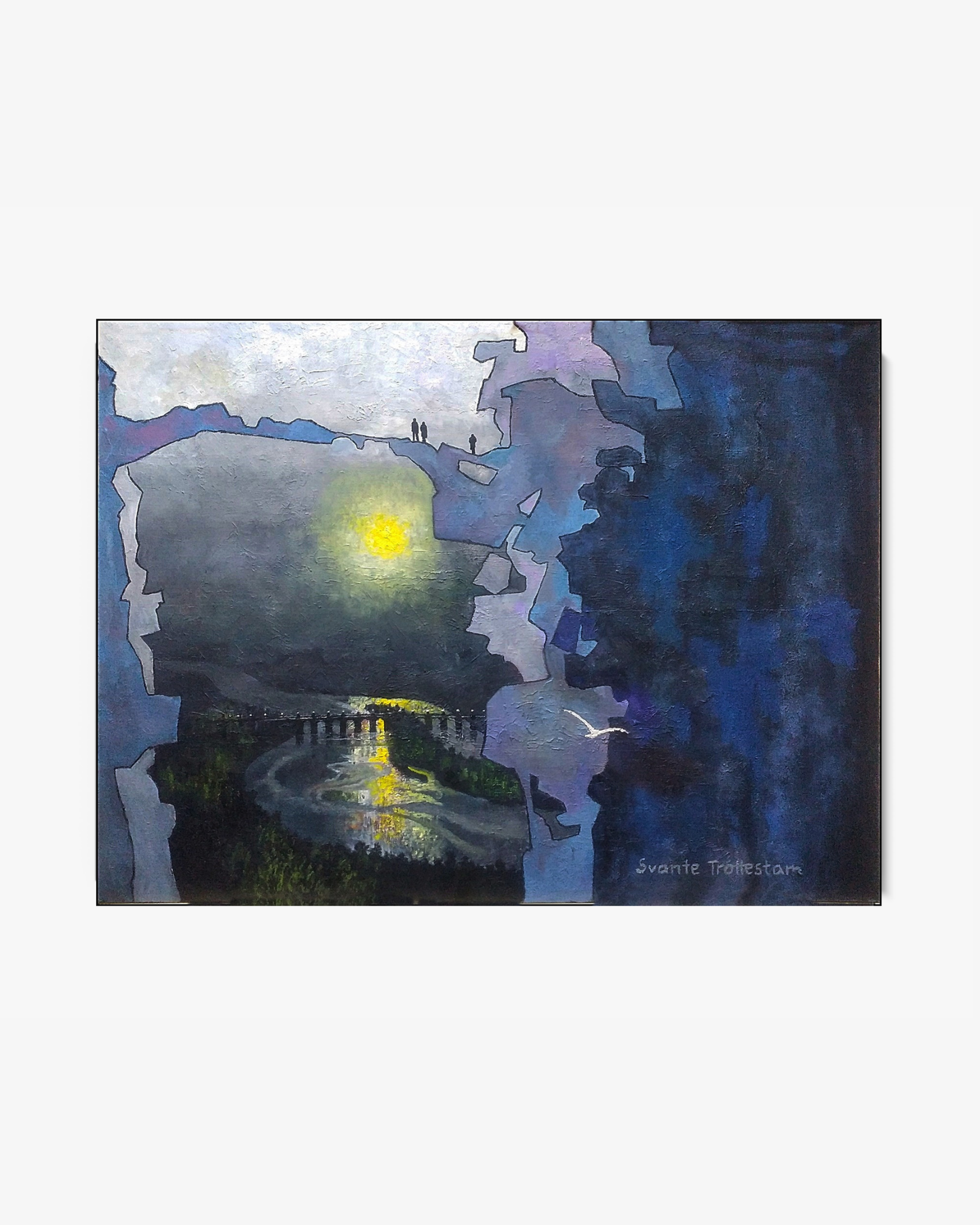 Two Bridges, original painting