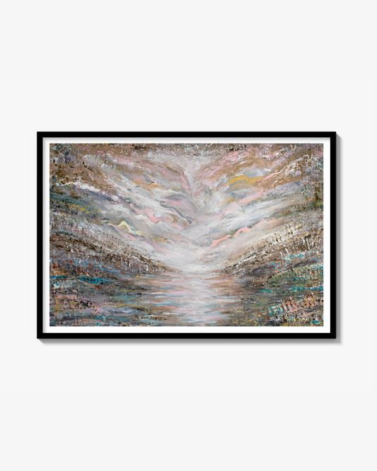 Fine Art Paper Print: "Shades of pink"