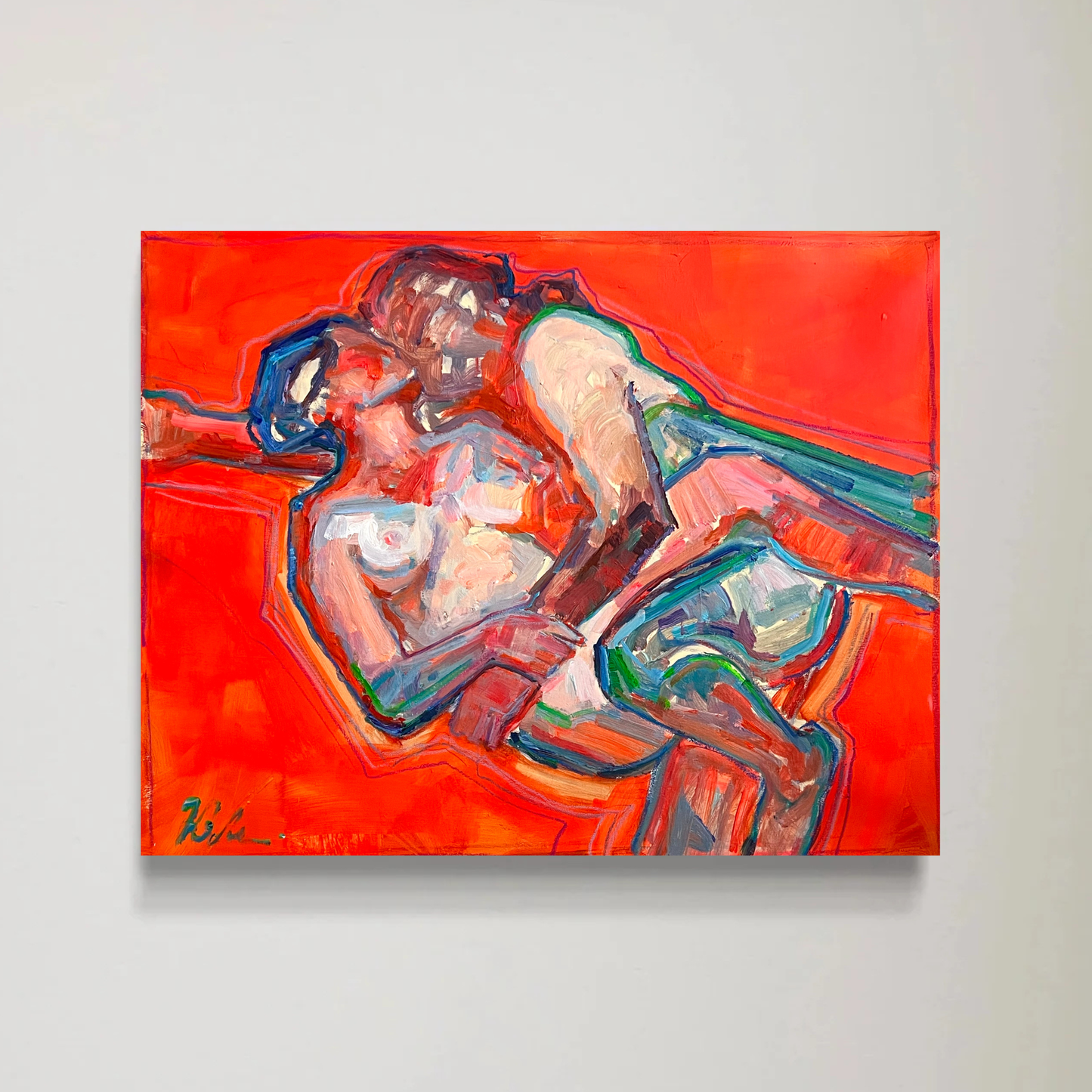 Reclining in Red Original