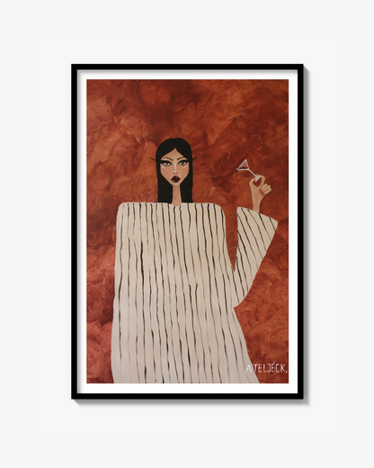 Red Martini Poster