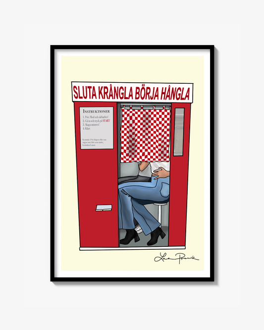 SLUTA KRÅNGLA BÖRJA HÅNGLA Poster