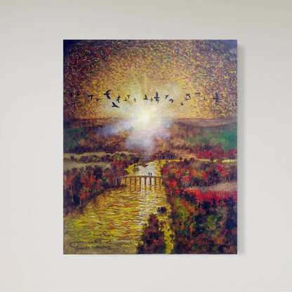 The old bridge, Original painting