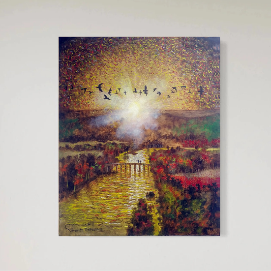 The old bridge, Original painting