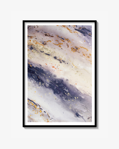 Fine Art Print: Marble Wave Piece 2 – Swedish Seascape Art