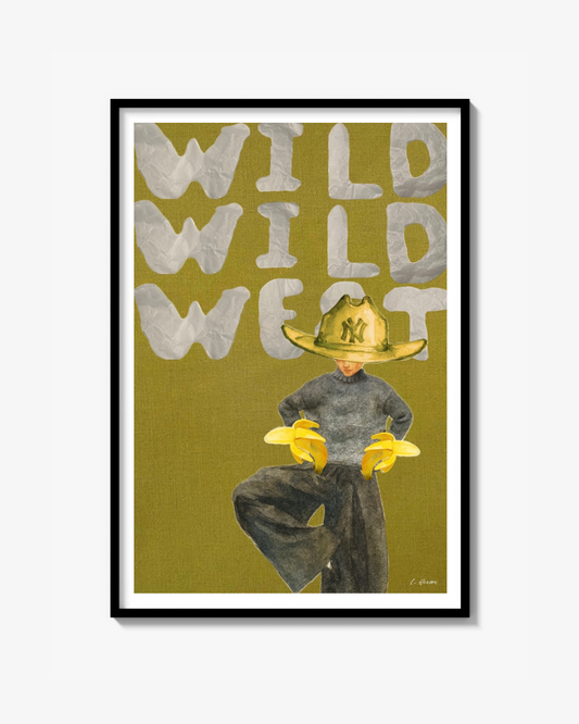 Wild Wild West banana yankee on poster paper