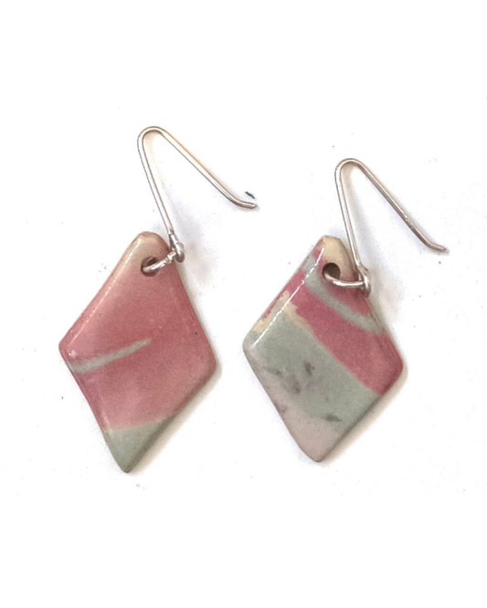 Earrings in stone ware
