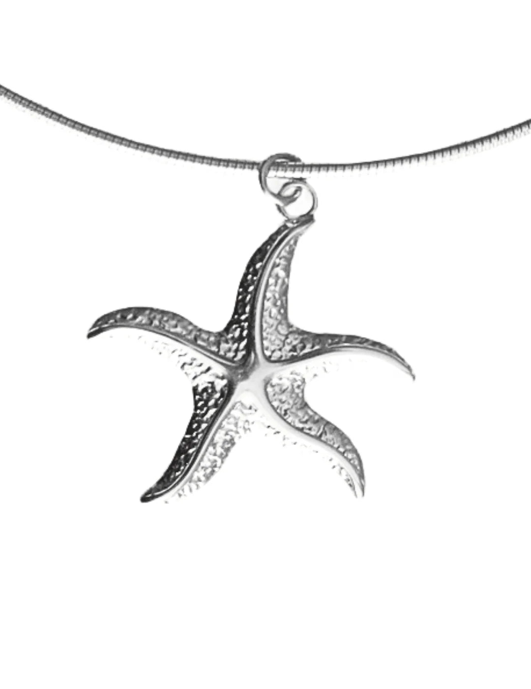 HONEYSUCKLE - Silver Starfish Necklace