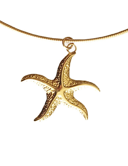 HONEYSUCKLE - Gold Starfish Necklace